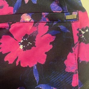 Floral Pink and Blue golf skirt.